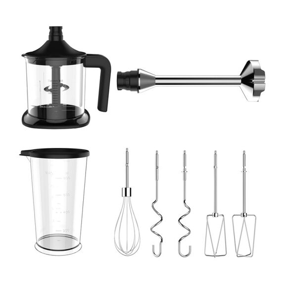 Gastroback Design Handmixer Pro Küchenmaschine 500 W 0,8 l Schwarz, Silber, 6 image