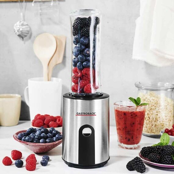 Gastroback Design Smoothie Maker Mix & Go 0,6 l Sport-Mixer 300 W Edelstahl, 3 image