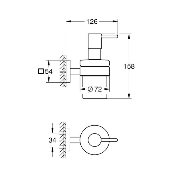 GROHE Start Cube Seifenspender Schwarz, 3 image