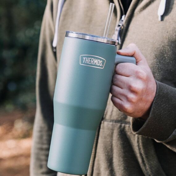 Thermos REFRESHING SERIES Tägliche Nutzung, Sport 1,1 ml Edelstahl Grün, Farbe: Grün, 4 image