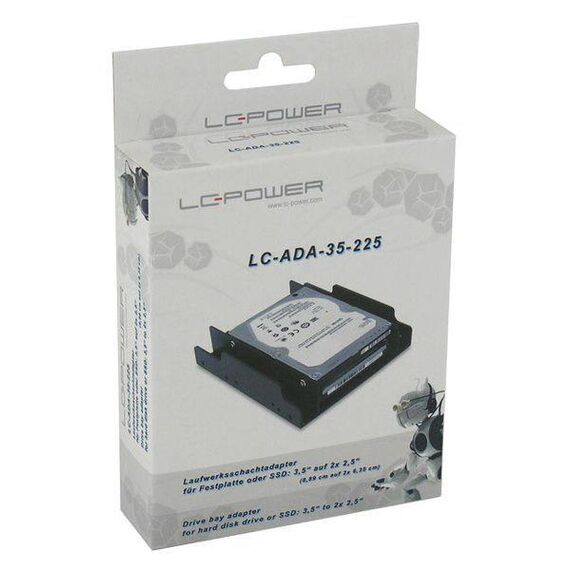 LC-Power LC-ADA-35-225 Hard Drive Backplane 2,5/3,5" Frontblende Schwarz