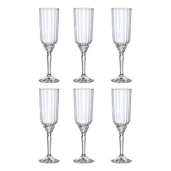Bormioli Rocco Florian 6 Stück(e) 210 ml Glas Champagnerflöte, Farbe: Transparent