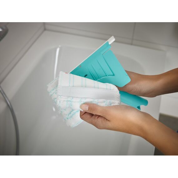 Leifheit 41701 Mop-Zubehör Wischbezug Türkis, Weiß, 6 image