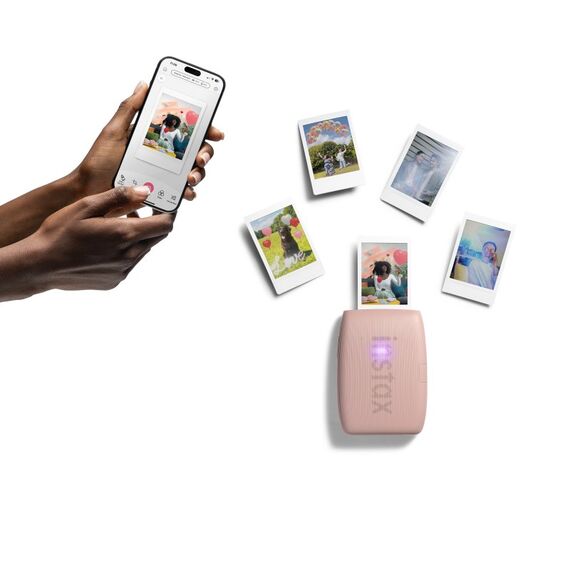 Fujifilm Instax mini Link3 - R Pink EX D Fotodrucker 800 x 600 DPI 2.4" x 1.8" (6.2x4.6 cm), Farbe: Rose, 3 image