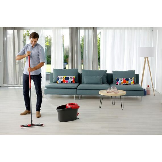 Vileda Ultramat Turbo XL Mopp Trocken&Nass Mikrofaser Schwarz, Rot, 4 image