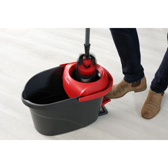 Vileda Ultramat Turbo XL Mopp Trocken&Nass Mikrofaser Schwarz, Rot, 9 image