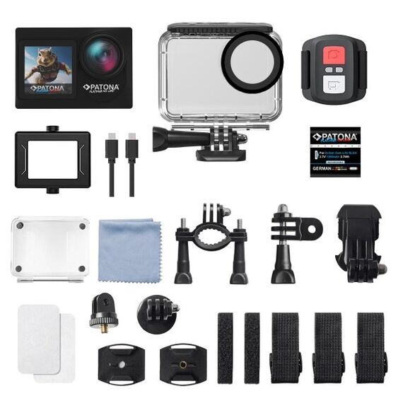 PATONA Life SL4 Actionsport-Kamera 64 MP 5K Ultra HD CMOS 25,4 / 2,86 mm (1 / 2.86") WLAN 116 g, 5 image