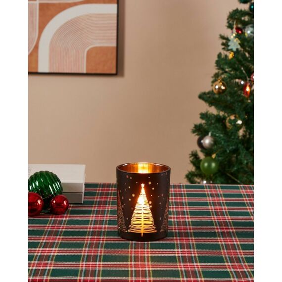 EGLO Lukut Kerzenständer Glas Schwarz, Gold, 3 image