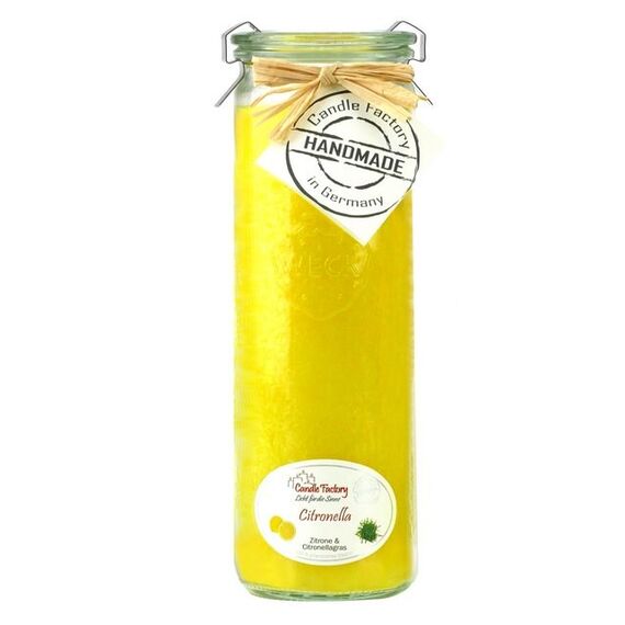 Candle Factory Big Jumbo Wachskerze Zylinder Citronella Gelb 1 Stück(e)