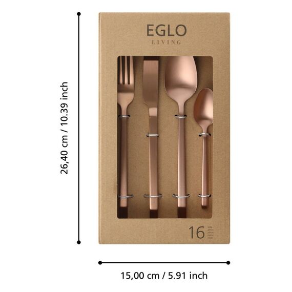 EGLO BELOHA Besteck-Set 16 Stück(e) Roségold, 3 image