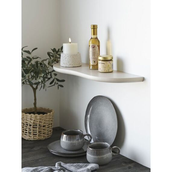 House Nordic 4292042 Regal Schweberegal Wandverteiler MDF-Platten Beige, 2 image