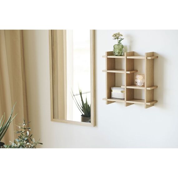 House Nordic 4292061 Regal Modulares Regal Wandverteiler MDF-Platten, Eiche Holz, 3 image