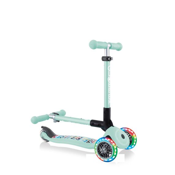Globber JUNIOR FOLDABLE FANTASY LIGHTS Kinder Dreiradroller Blau, 2 image