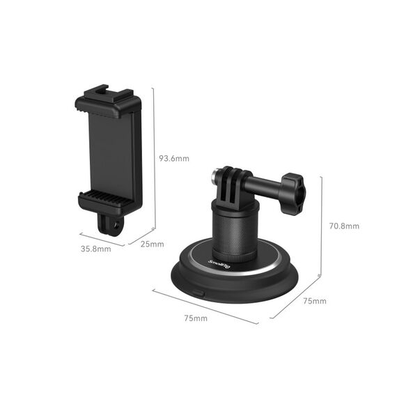 SmallRig Saugnapfhalterung für Action-Kameras, 3 image
