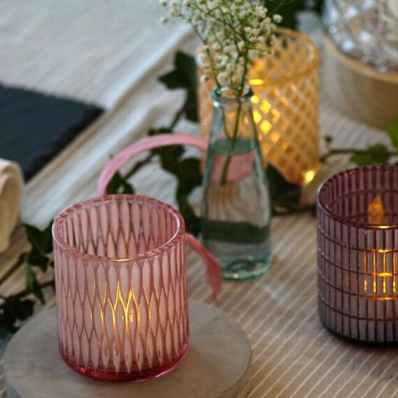 Balthasar 441102.004 Kerzenständer Glas Orange