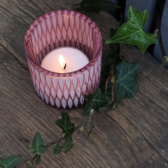 Balthasar 441102.022 Kerzenständer Glas Violett