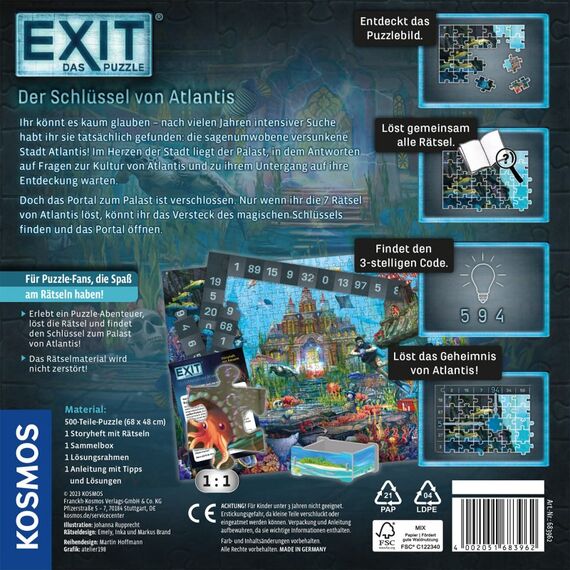 Kosmos EXIT - Das Puzzle: Der Schlüssel von Atlantis, 2 image