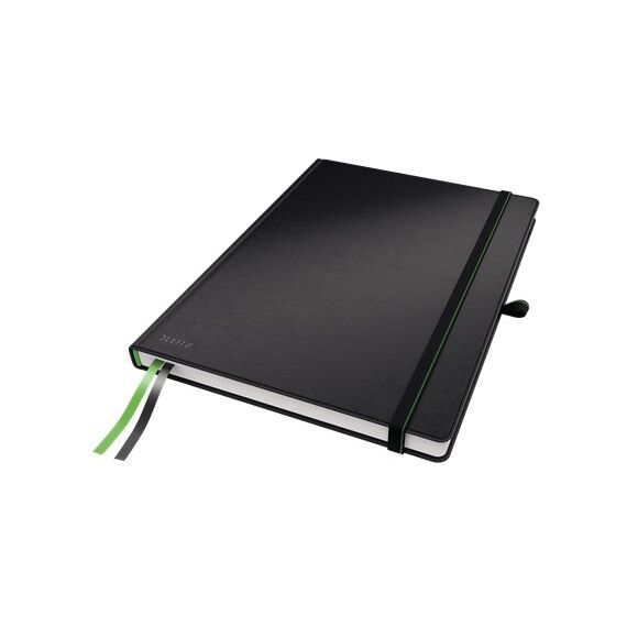 Leitz 44710095 Notizbuch A4 80 Blätter Schwarz, Farbe: Schwarz