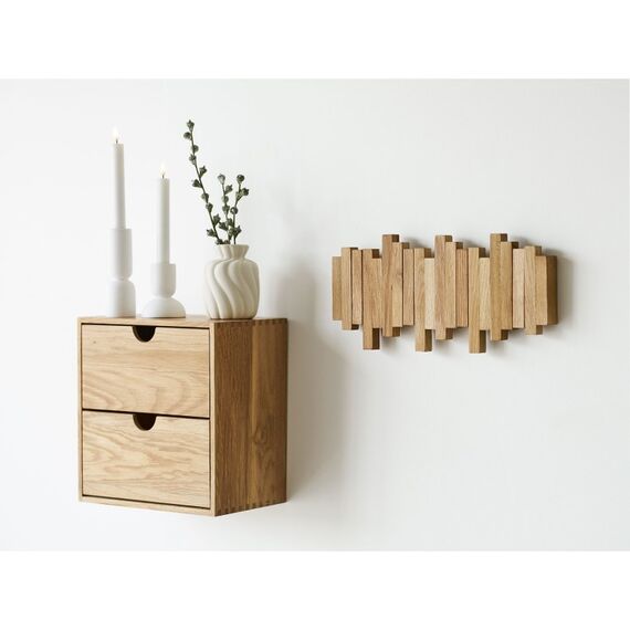 House Nordic 4494055 Gaderobe Wand-montiert 4 Haken Holz, 7 image