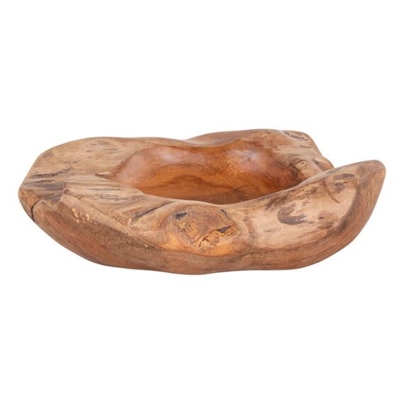 House Nordic 4501010 Speiseschüssel Obstschale Rund Teak Holz