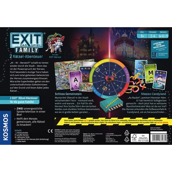 Kosmos EXIT - Das Spiel - Family: Schloss Gemeinstein/Mission Candyland, 2 image