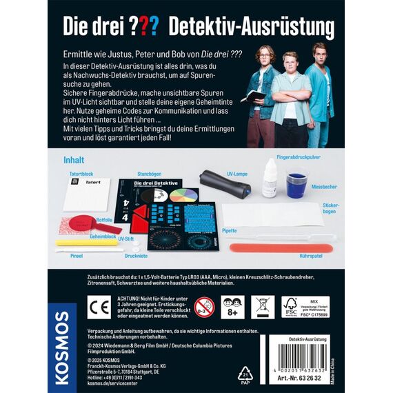 Kosmos Die Drei ??? Und Der Karpatenhund - Detektiv-ausrüstung, 2 image