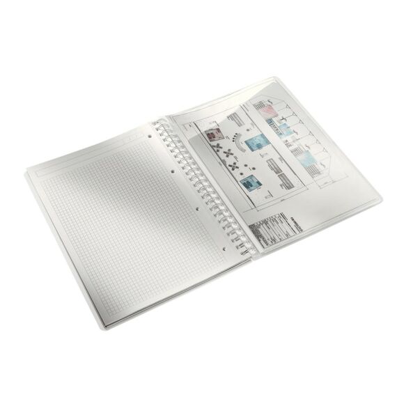 Leitz 46380036 Notizbuch A4 80 Blätter Blau, Farbe: Blau