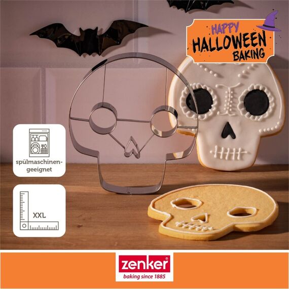 Zenker Happy Halloween Baking XXL Ausstecher Totenkopf, 4 image