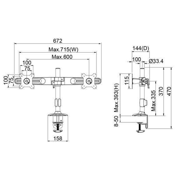 Multibrackets 4665 Zubehör für Monitorhalterung, 5 image
