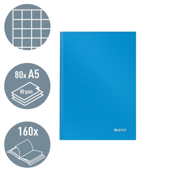 Leitz 46660030 Notizbuch A5 80 Blätter Blau, Farbe: Blau, 2 image