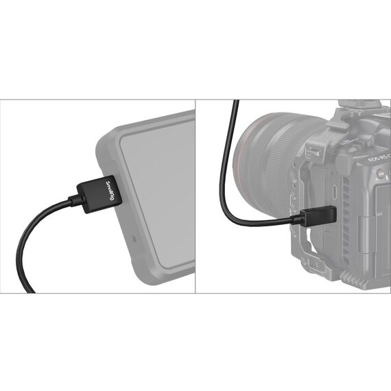SmallRig 4795 HDMI-Kabel 1 m HDMI Typ D (Mikrofon) HDMI Typ A (Standard) Schwarz, 3 image