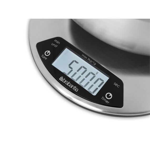 Brabantia 480560 Küchenwaage Edelstahl Elektronische Küchenwaage, 5 image