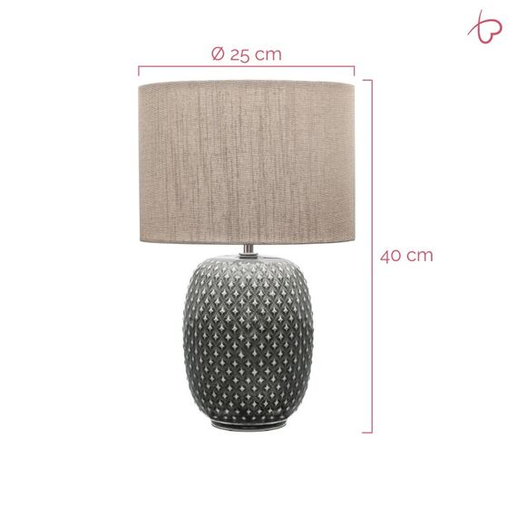 Pauleen Pretty Classy Tischleuchte E27 Beige, Grau
