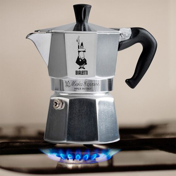 Bialetti Moka Express Mokka-Kanne 0,2 l Aluminium, Schwarz, 2 image
