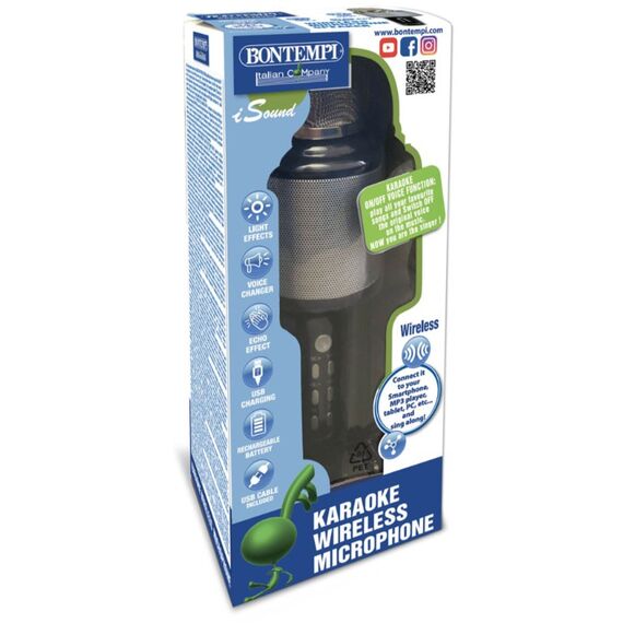 Bontempi Karaoke Wireless microphone Tragbar Kabellos