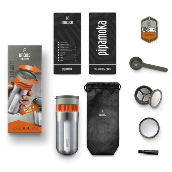 Wacaco Pipamoka Orange, Edelstahl