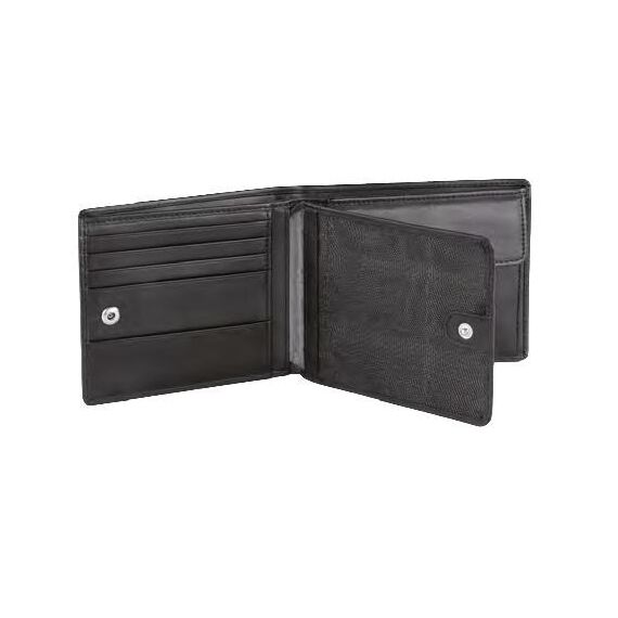 Bugatti cases 49326401 Geldbörse, Kartenetui/Reisedokumentenhülle Briefttasche Schwarz Leder