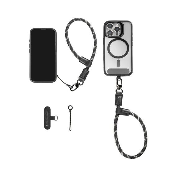 SmallRig FilMov Gurt Handy Echtes Leder, Nylon, Edelstahl Schwarz, Farbe: Schwarz