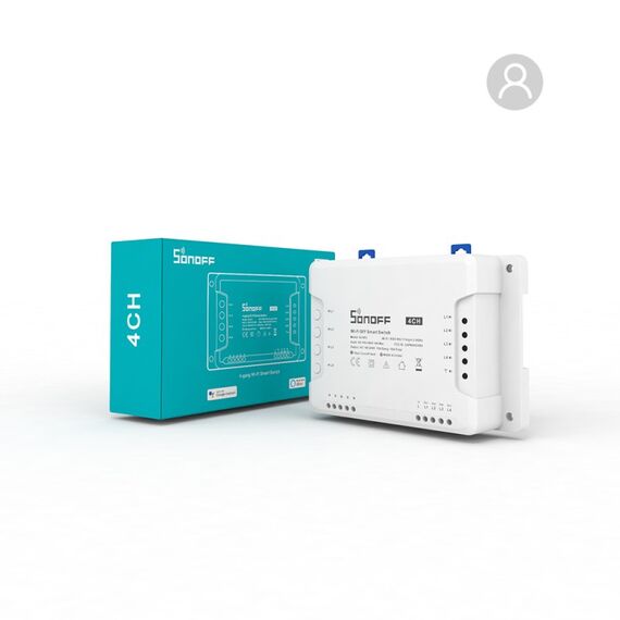 Sonoff 4CHR3 Elektroschalter Intelligenter Schalter Weiß