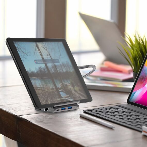 4smarts 7in1 USB 3.2 Gen 1 (3.1 Gen 1) Type-A + Type-C Grau, 5 image