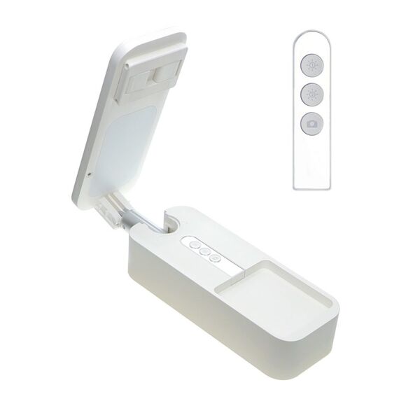 4smarts Selfie Stand LoomiPod Folg Selfie-Stick Smartphone Weiß, 3 image