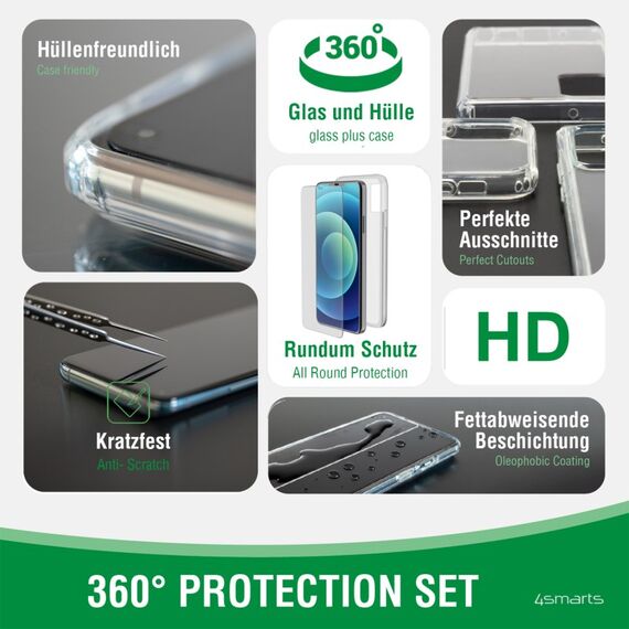 4smarts Second Glass X-Pro Handy-Schutzhülle 16,3 cm (6.4") Cover Transparent, 2 image