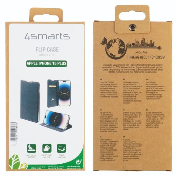 4smarts Urban Lite Handy-Schutzhülle 17 cm (6.7") Flip case Schwarz, 5 image