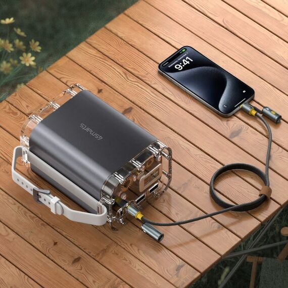 4smarts 3in1 USB-C Kabelset Explorer 240W 1,5m schwarz, 4 image