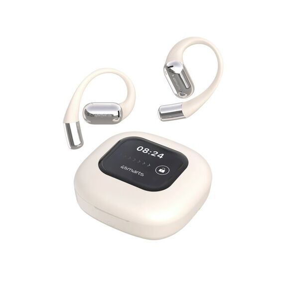4smarts SkyBuds AI Kopfhörer Kabellos Offene Ohren Anrufe/Musik Bluetooth Beige, Farbe: Beige