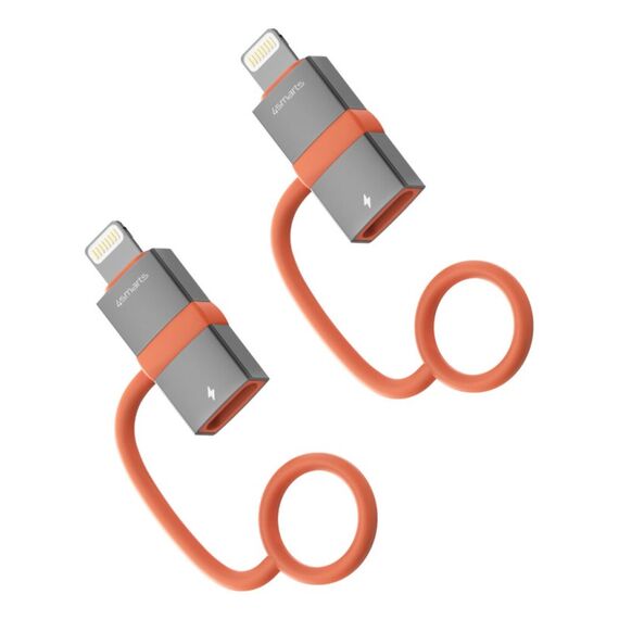 4smarts 541522 Videokabel-Adapter Lightning USB Typ-C Grau, Orange