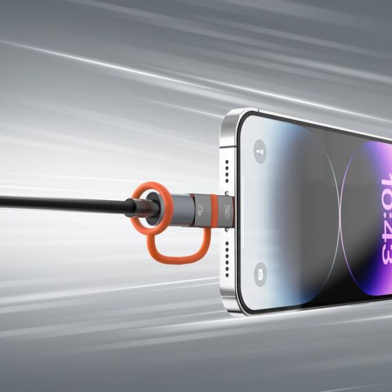 4smarts 541522 Videokabel-Adapter Lightning USB Typ-C Grau, Orange, 6 image