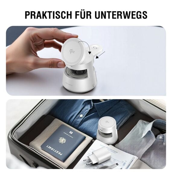 4smarts 541535 Ladegerät für Mobilgeräte Kopfhörer, Smartphone, Smartwatch Weiß USB Kabelloses Aufladen Drinnen, Draußen, 5 image