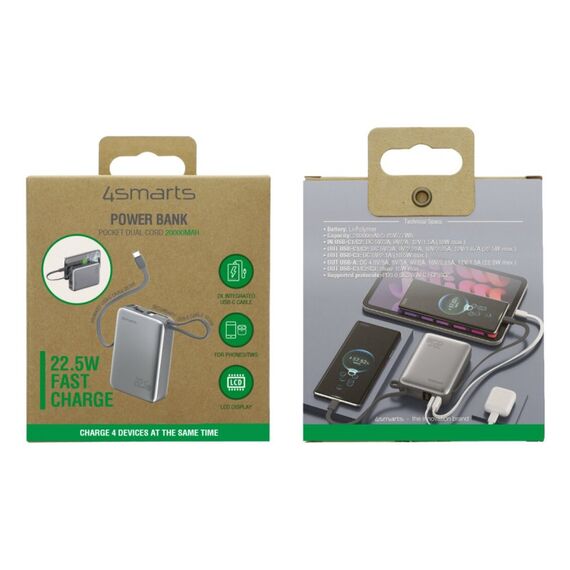 4smarts 541626 Powerbank Lithium Polymer (LiPo) 20000 mAh Grau, 4 image