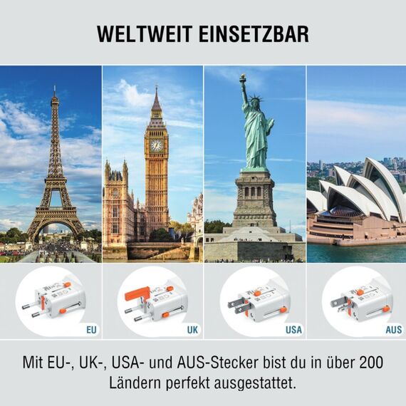 4smarts 541647 Ladegerät für Mobilgeräte Universal Orange, Weiß AC Schnellladung Drinnen, 8 image